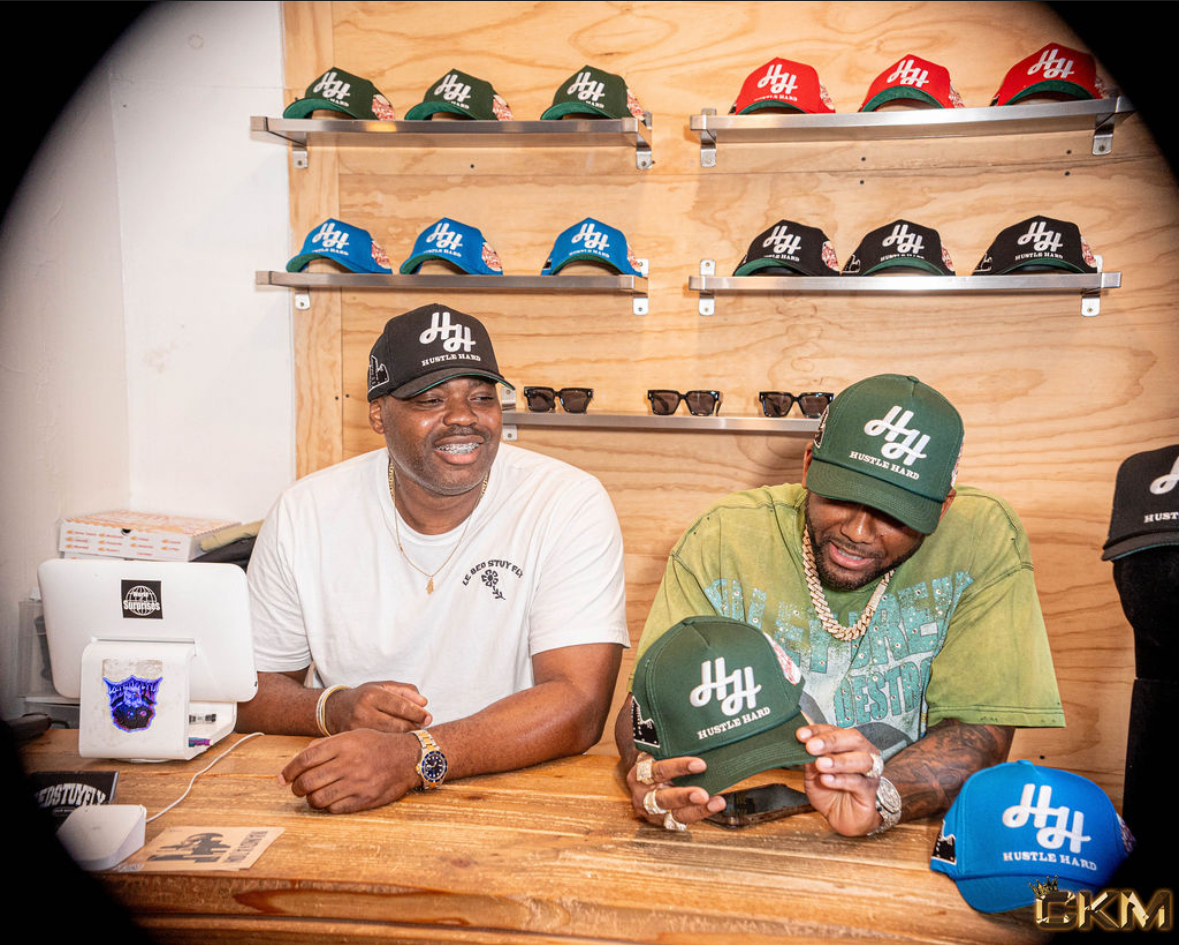 Maino Debuts “Mainovation II” and Delivers Signature Hustle Hard Hats at BedStuy Fly Clothing Store